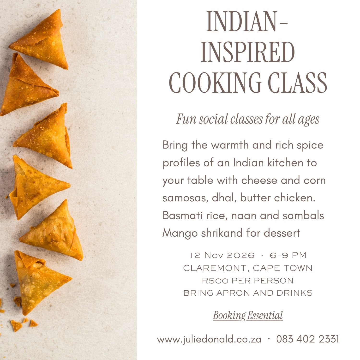 Indian-inspired Cooking