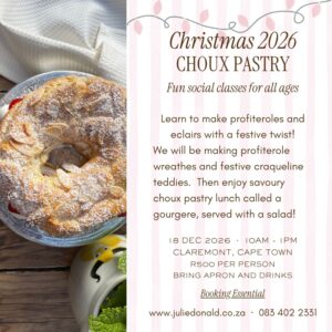 Choux pastry, eclairs and profiteroles